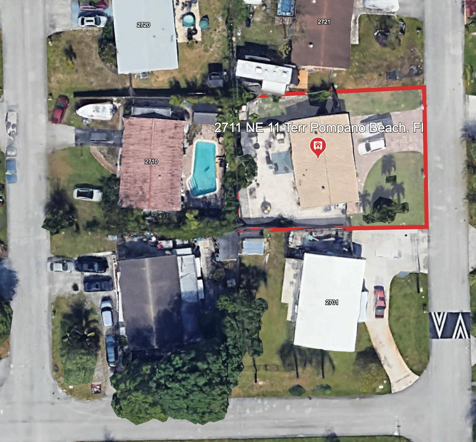 2711 NE 11TH Terrace, Pompano Beach, FL 33064 2711 ne 11th terr pompano beach aerial v
