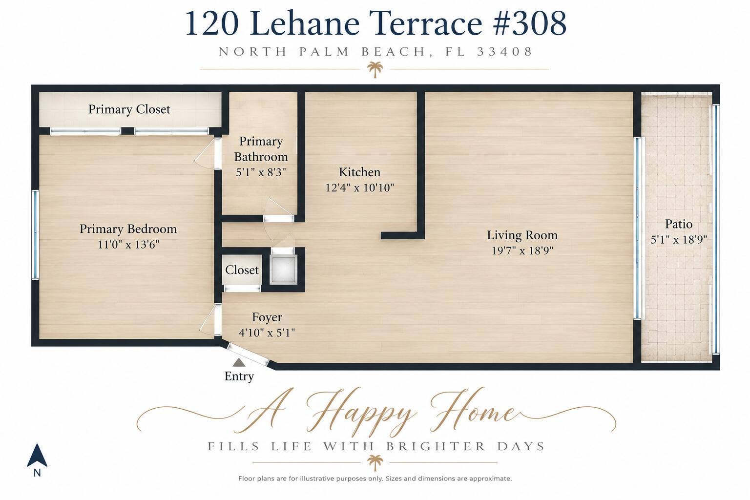120 Lehane Terrace, #308, North Palm Beach, FL 33408 120 Lehane Terrace Floor Plan