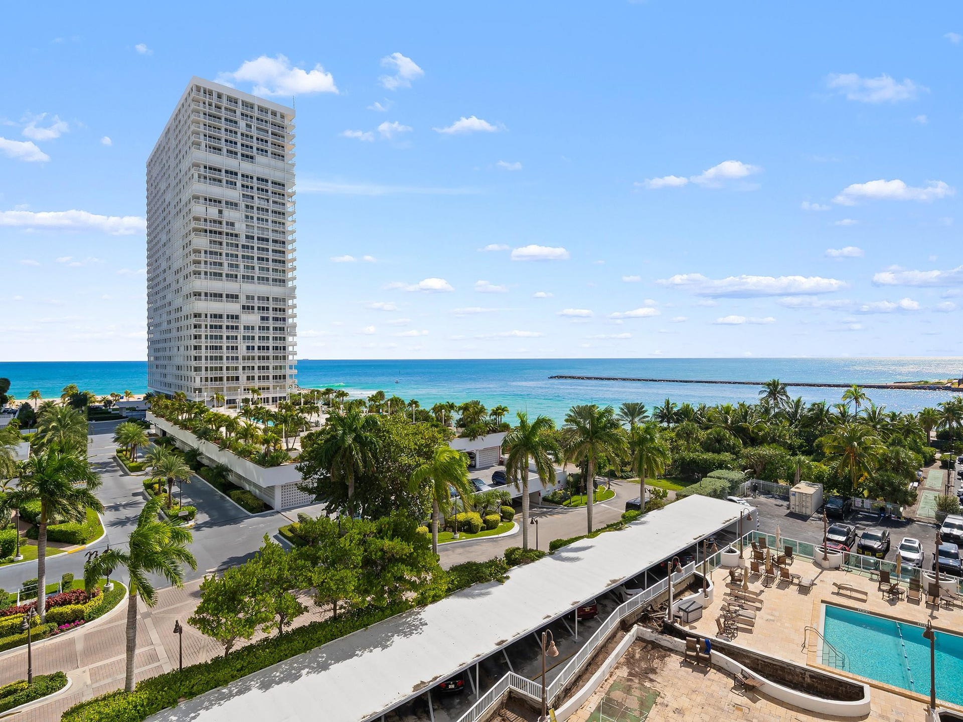 2000 S Ocean Drive, #709, Fort Lauderdale, FL 33316 Your view of the ocean, inlet and pool area.