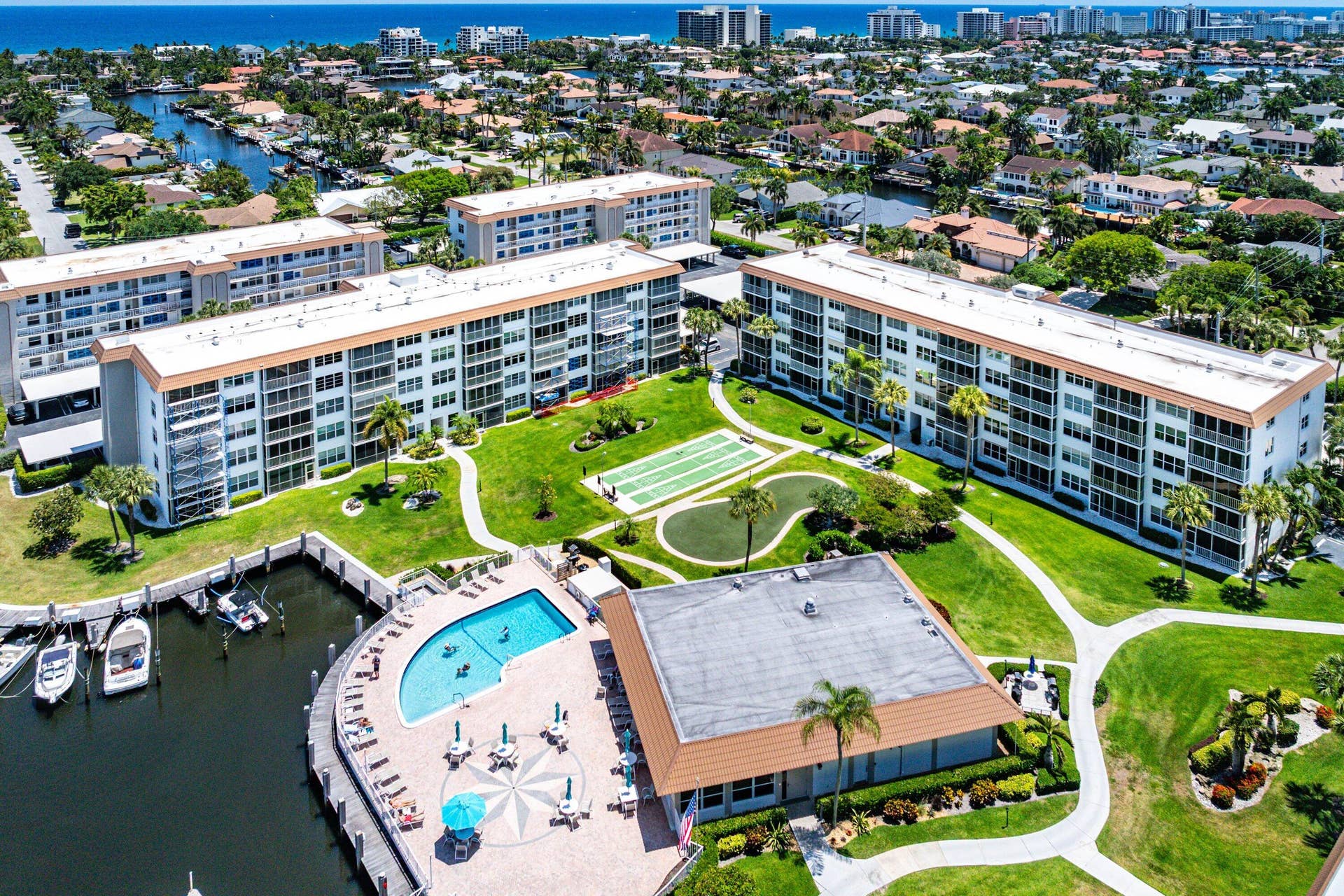930 DOGWOOD Drive, #457, Delray Beach, FL 33483 032-TB aerial clubouse pool etc-SMALL