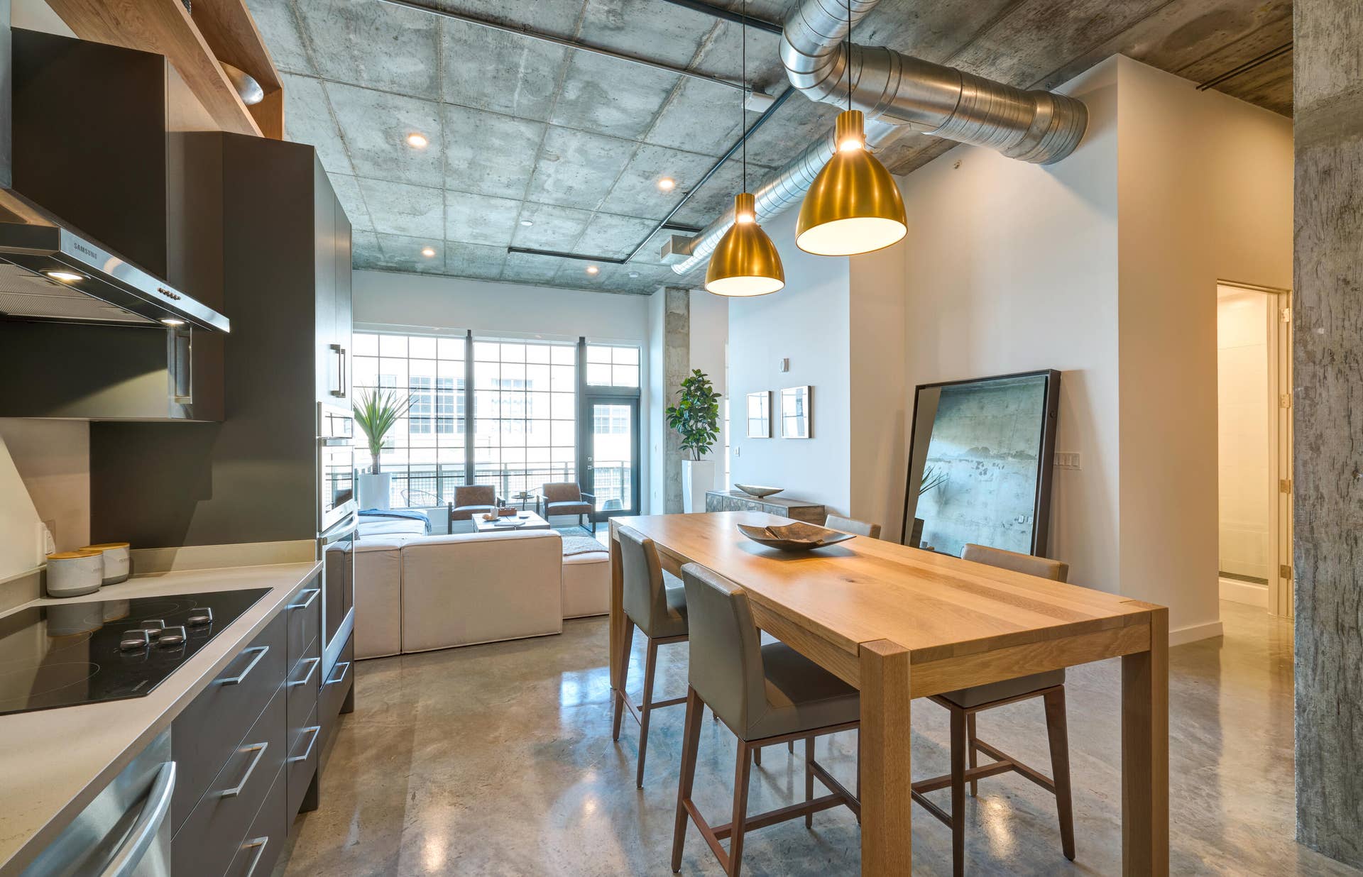 705 kitchen to living room