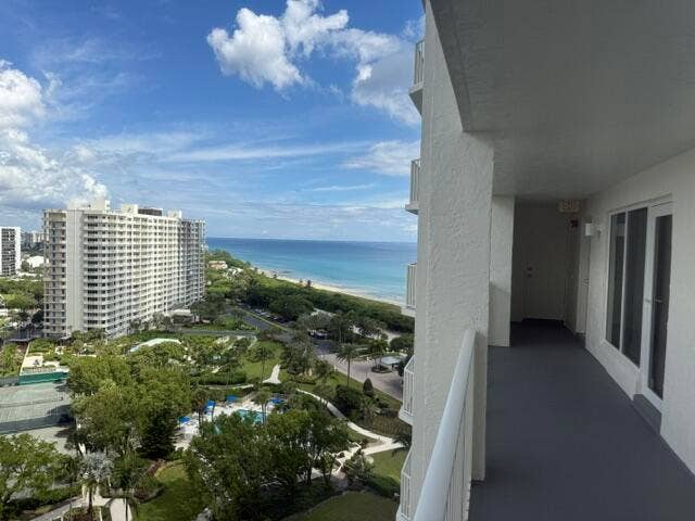 4001 N OCEAN Boulevard, #1606, Boca Raton, Boca Raton, FL 33431 Back Patio Catwalk View to Ocean