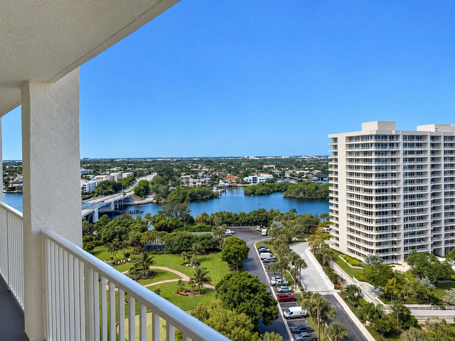 4001 N OCEAN Boulevard, #1606, Boca Raton, Boca Raton, FL 33431 Back Patio Catwalk View to Intracoastal