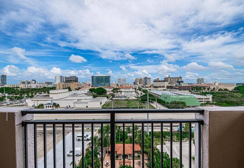 616 Clearwater Park Road, West Palm Beach, FL 33401 1112 Balcony View of downtown WPB