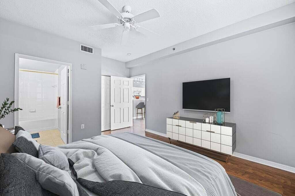 616 Clearwater Park Road, West Palm Beach, FL 33401 1112 Master Suite #1 View towards LR and