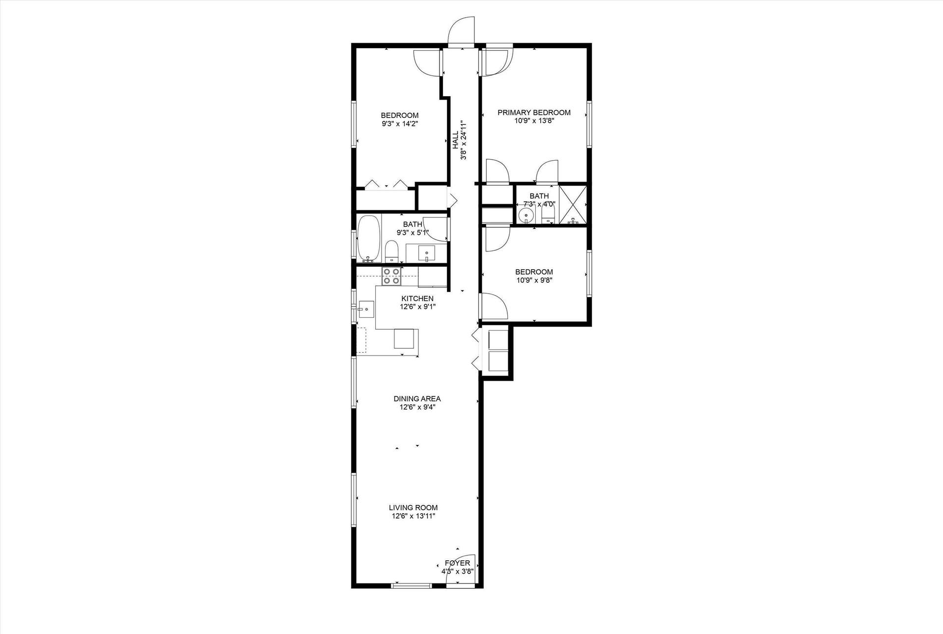 836 SW 13TH Court, Pompano Beach, FL 33060 FLOOR PLAN