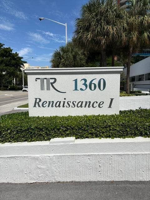 1360 S Ocean Boulevard, #907, Pompano Beach, FL 33062 Renaissance Sign Photo