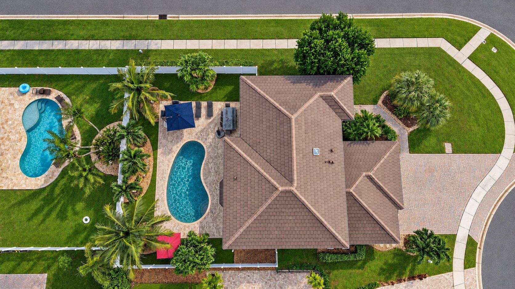 6611 Jessica Court, Lake Worth, FL 33467 Aerial Top View