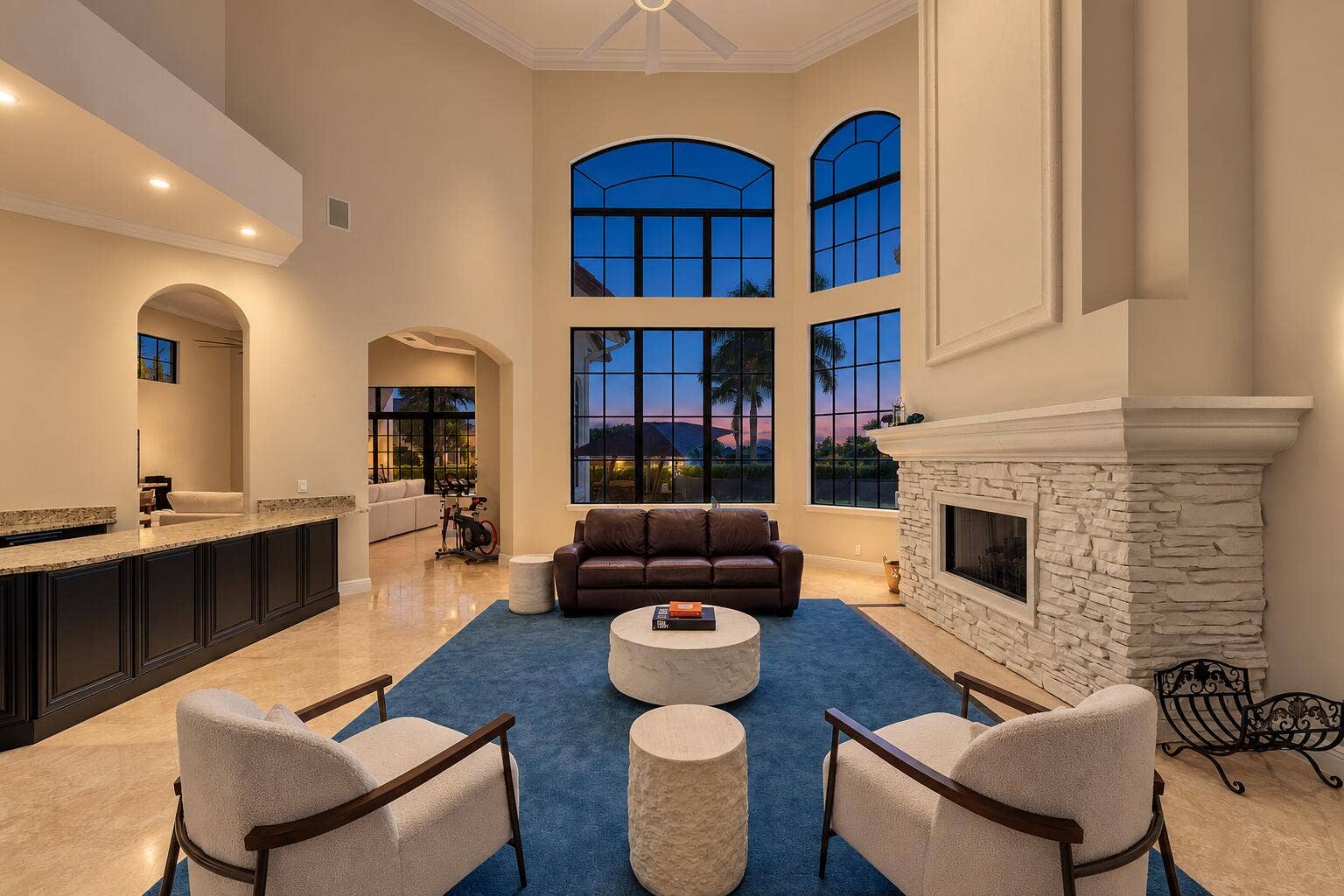 Twilight Living Room