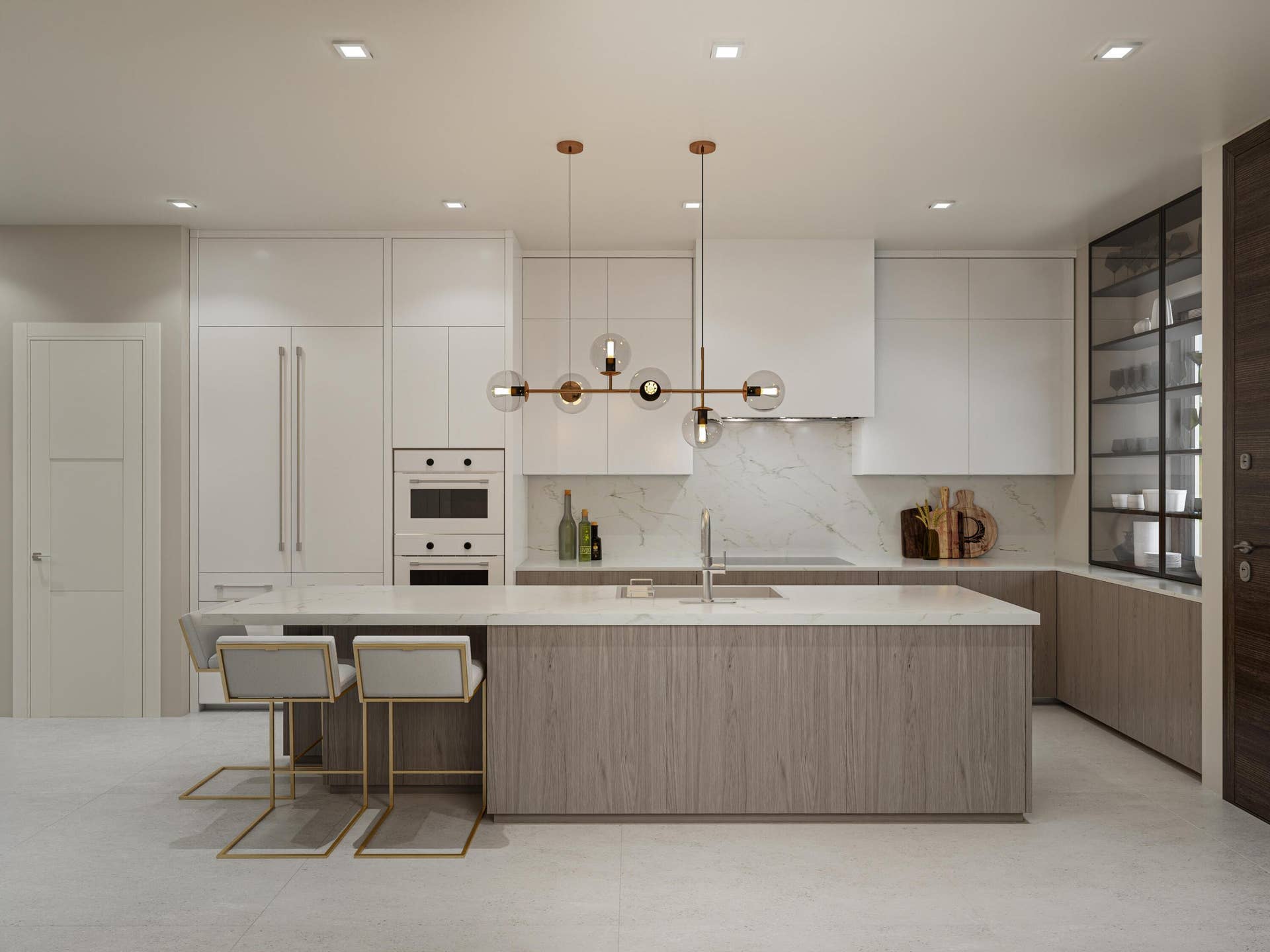 140 SE 5th Avenue, #5, Delray Beach, FL 33483 First level Kitchen in Zen Stone Color Pallet