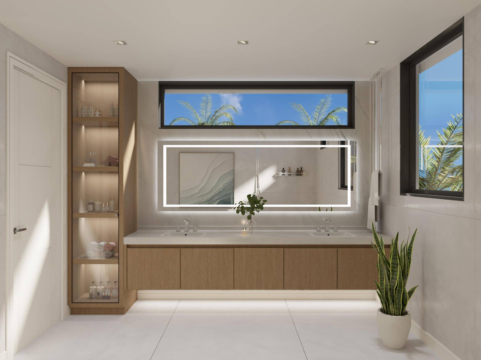 140 SE 5th Avenue, #5, Delray Beach, FL 33483 En-suite primary Bath in Sandy Beach Color Pallet