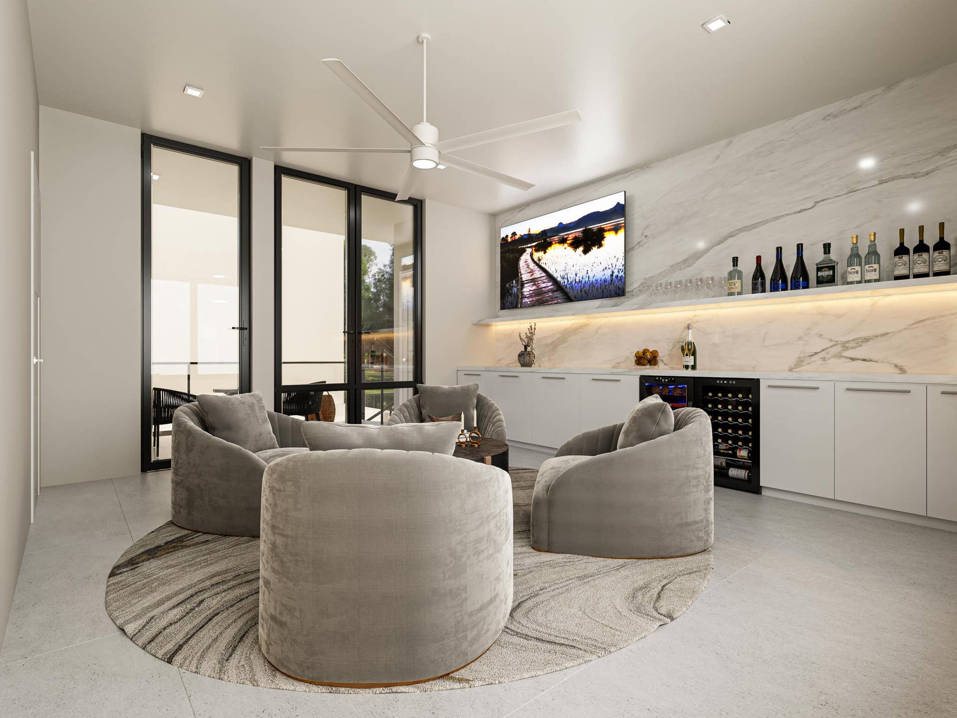 140 SE 5th Avenue, #5, Delray Beach, FL 33483 Flex-space above 2-car garage shown as Lounge