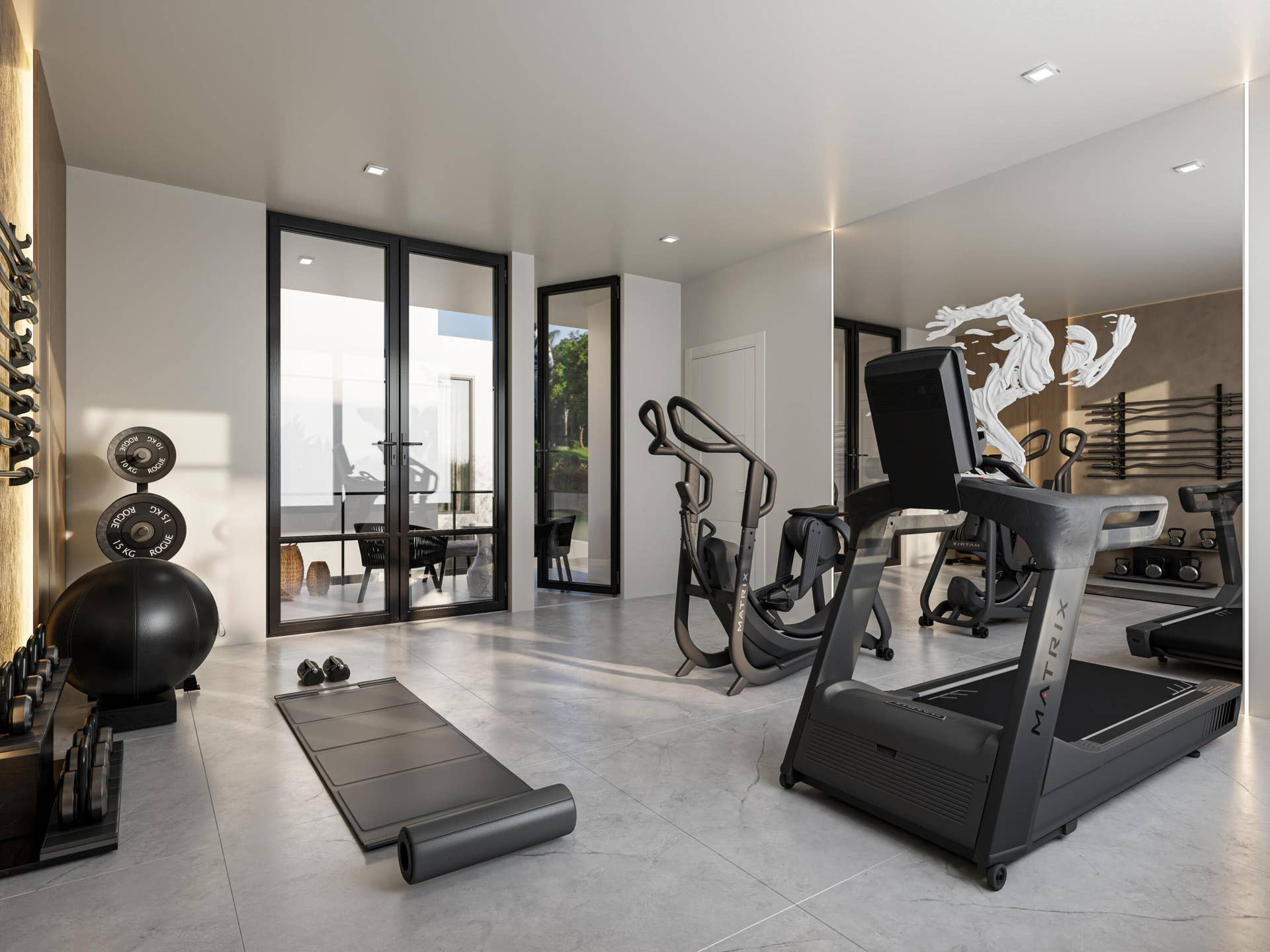 140 SE 5th Avenue, #5, Delray Beach, FL 33483 Alternate view of Flex-space above 2-car garage shown as private Gym/Wellness Area