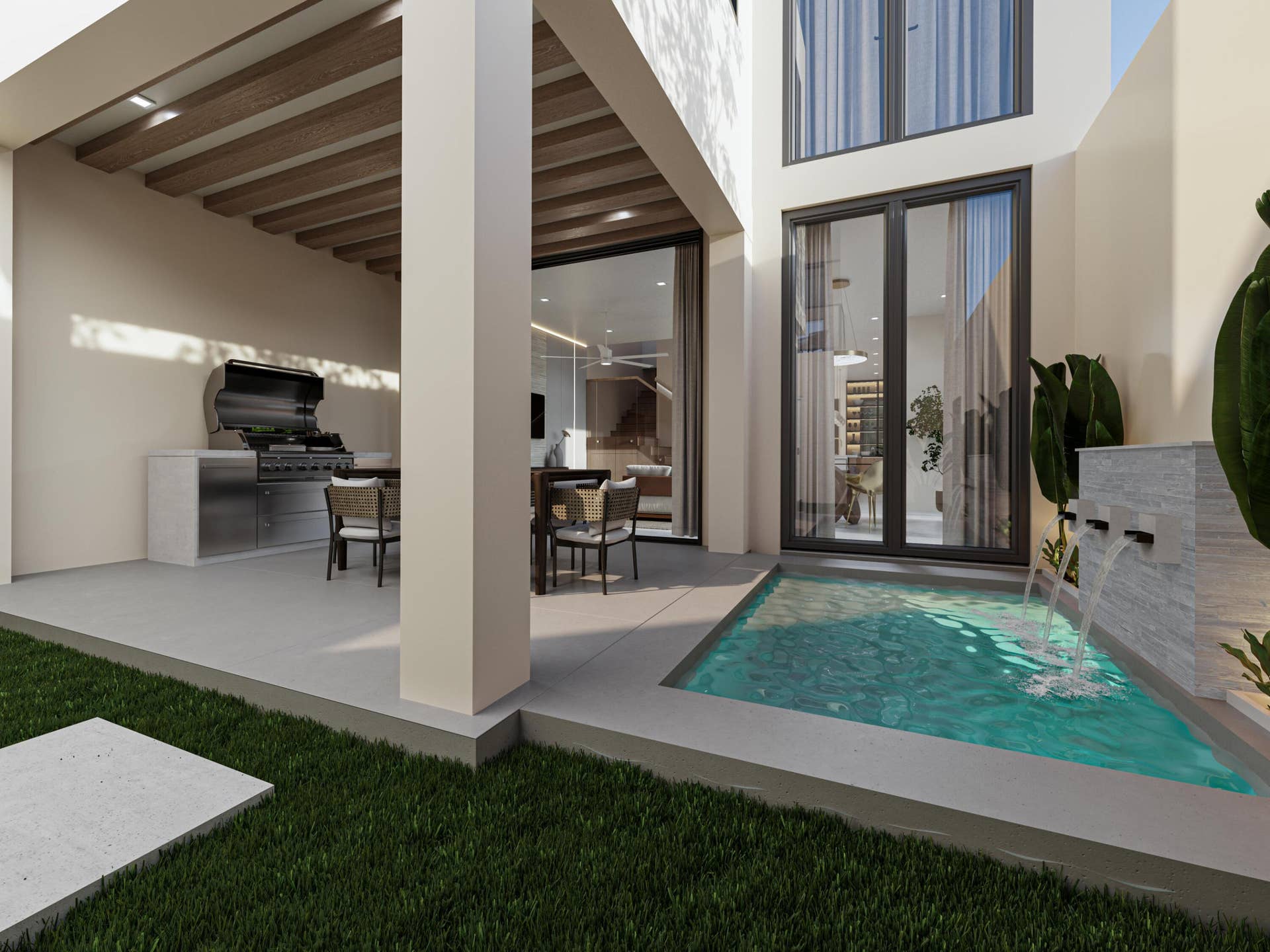 140 SE 5th Avenue, #5, Delray Beach, FL 33483 Private Saltwater Plunge Pool