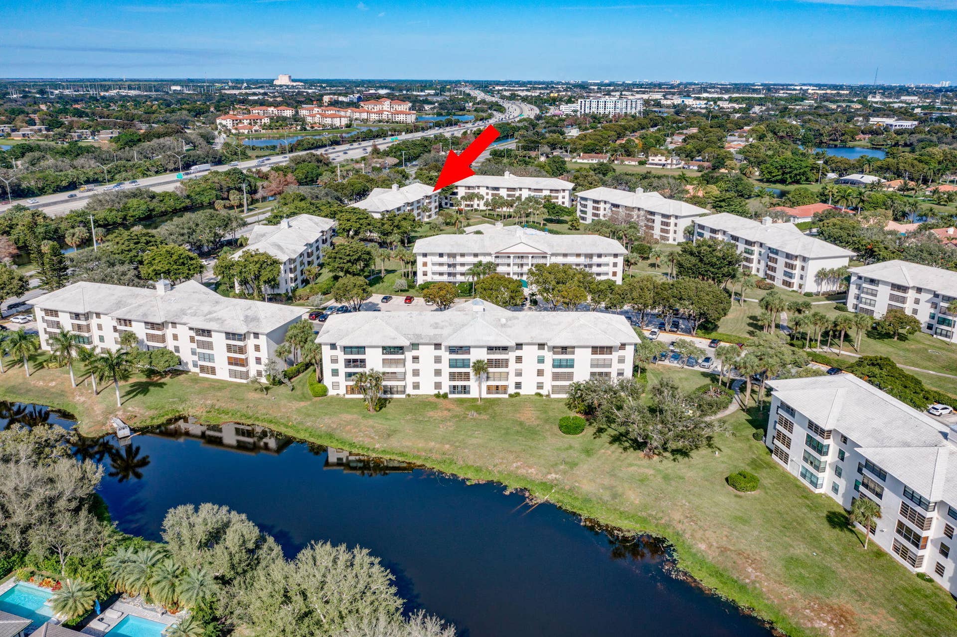 3710 WHITEHALL Drive, #401, West Palm Beach, FL 33401 Aerial View