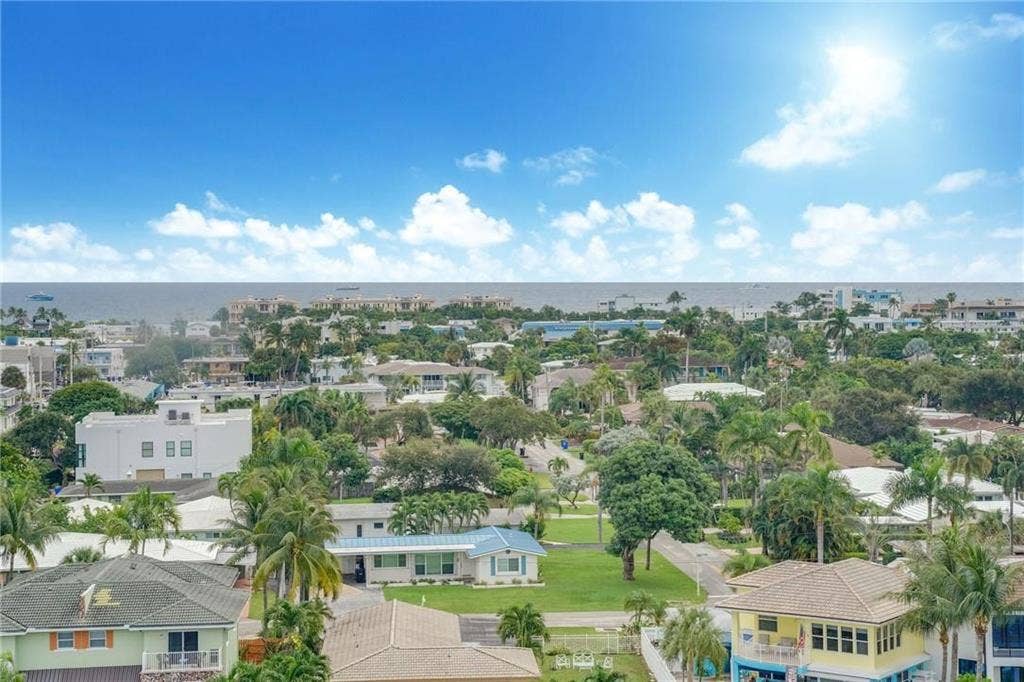 panoramic ocean view in the horizon protected by 3 story new construction height restriction in Lauderdale By The Sea.
