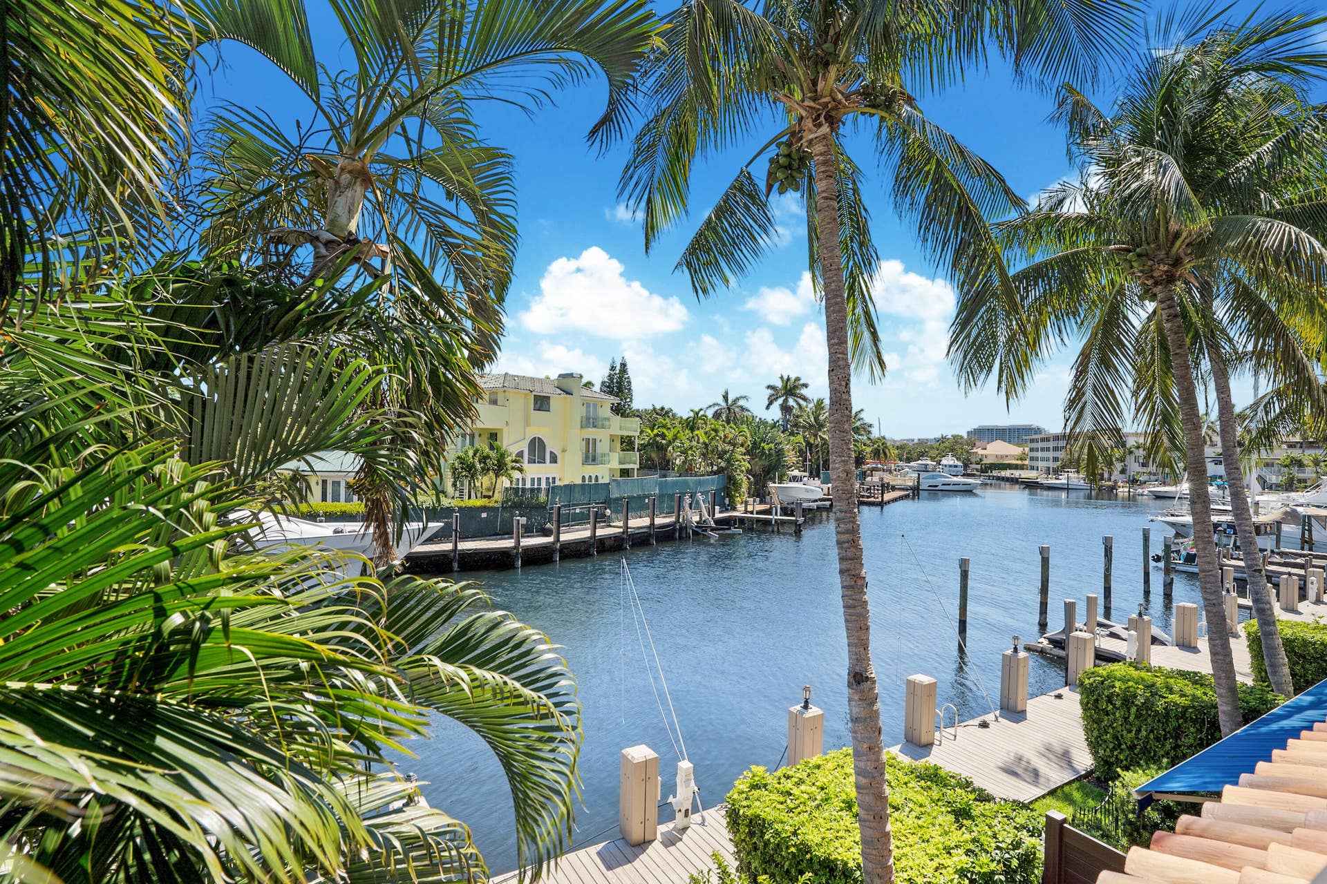 Wide canal view