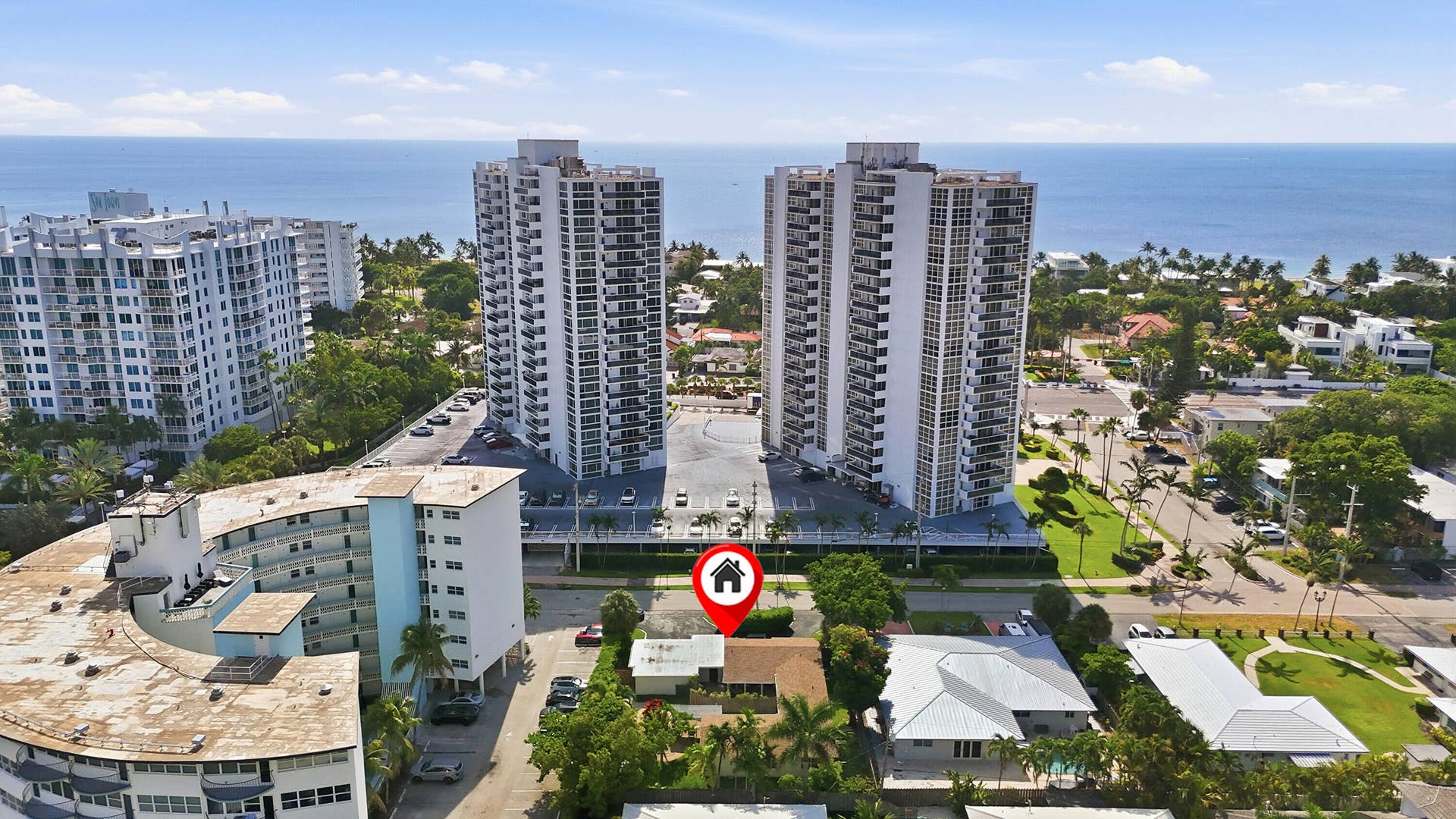 2713 NE 33rd Avenue, #2, Fort Lauderdale, FL 33308 location with ocean behind