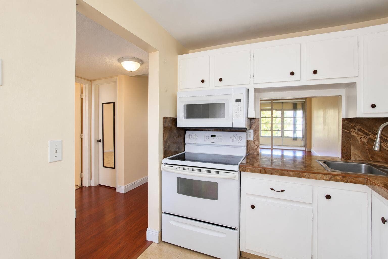 Bright Kitchen and Hallway Interior