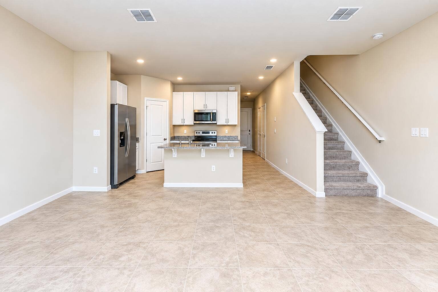 Modern Open-Plan Interior with Kitchen a
