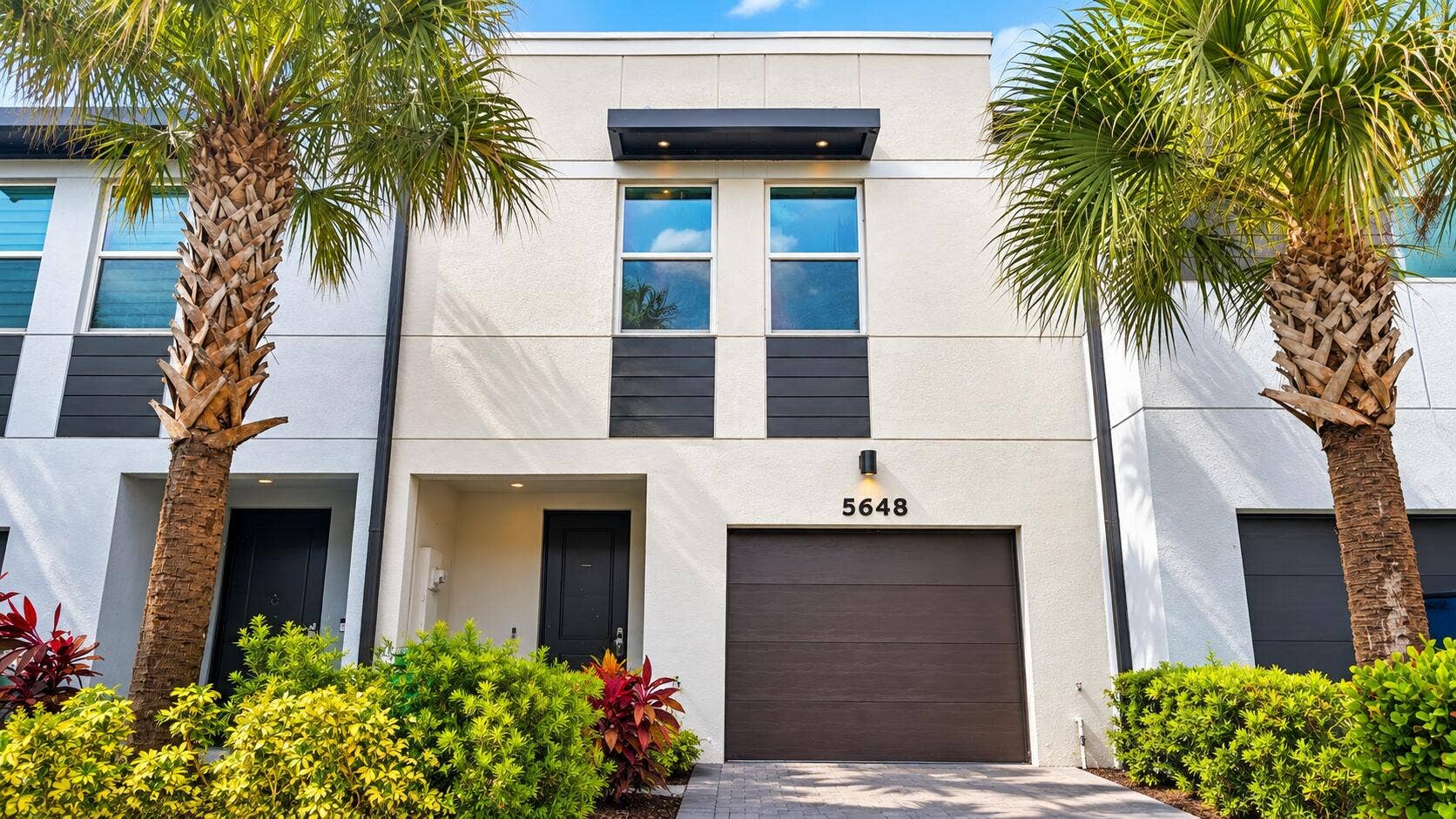 Modern Tropical Townhouse Facade