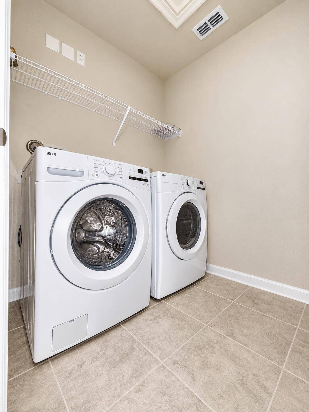 Modern Laundry Room with LG Appliances