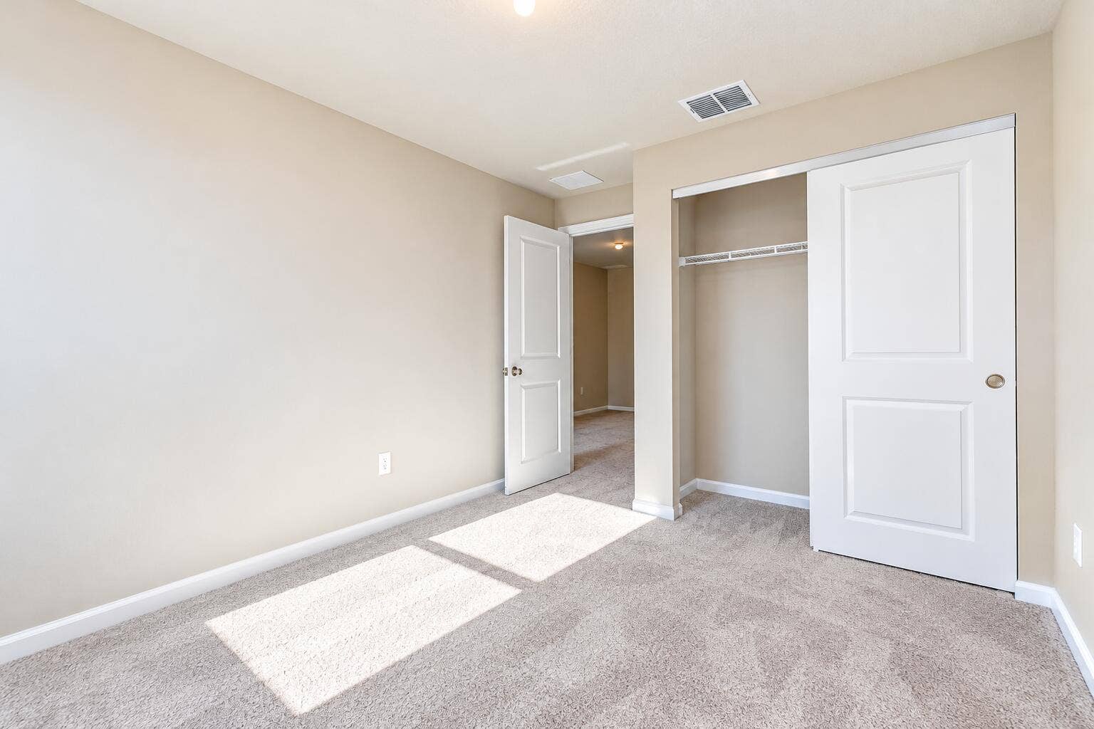 Sunlit Minimalist Bedroom Interior