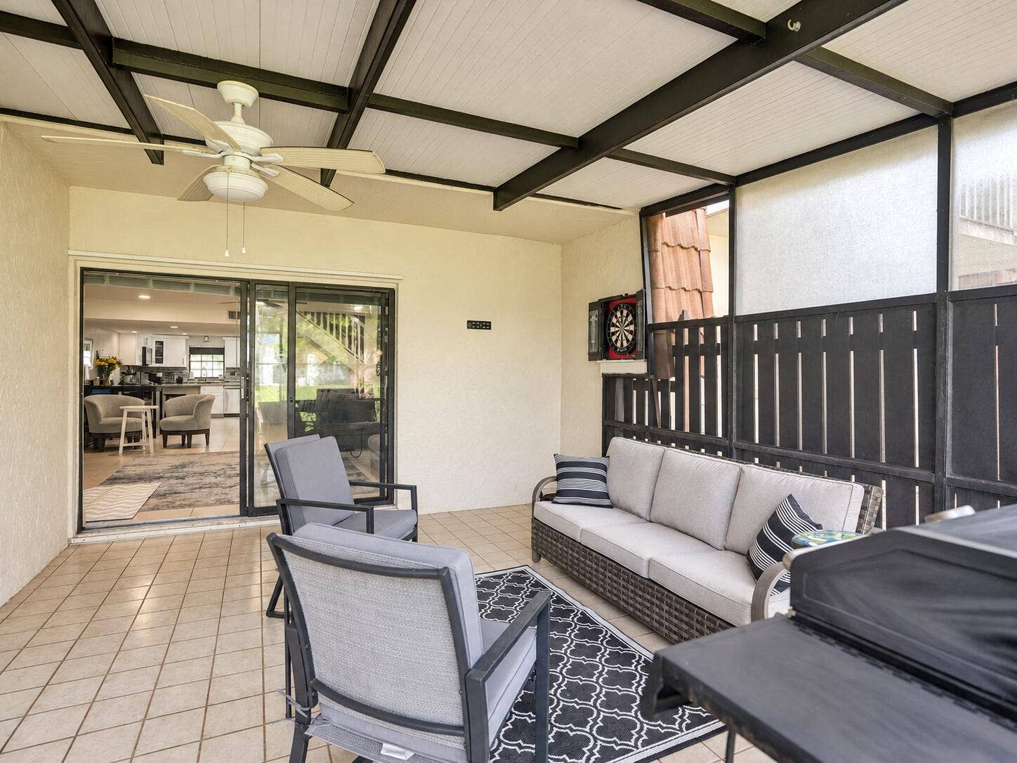 Clean Modern Screened Patio Retreat