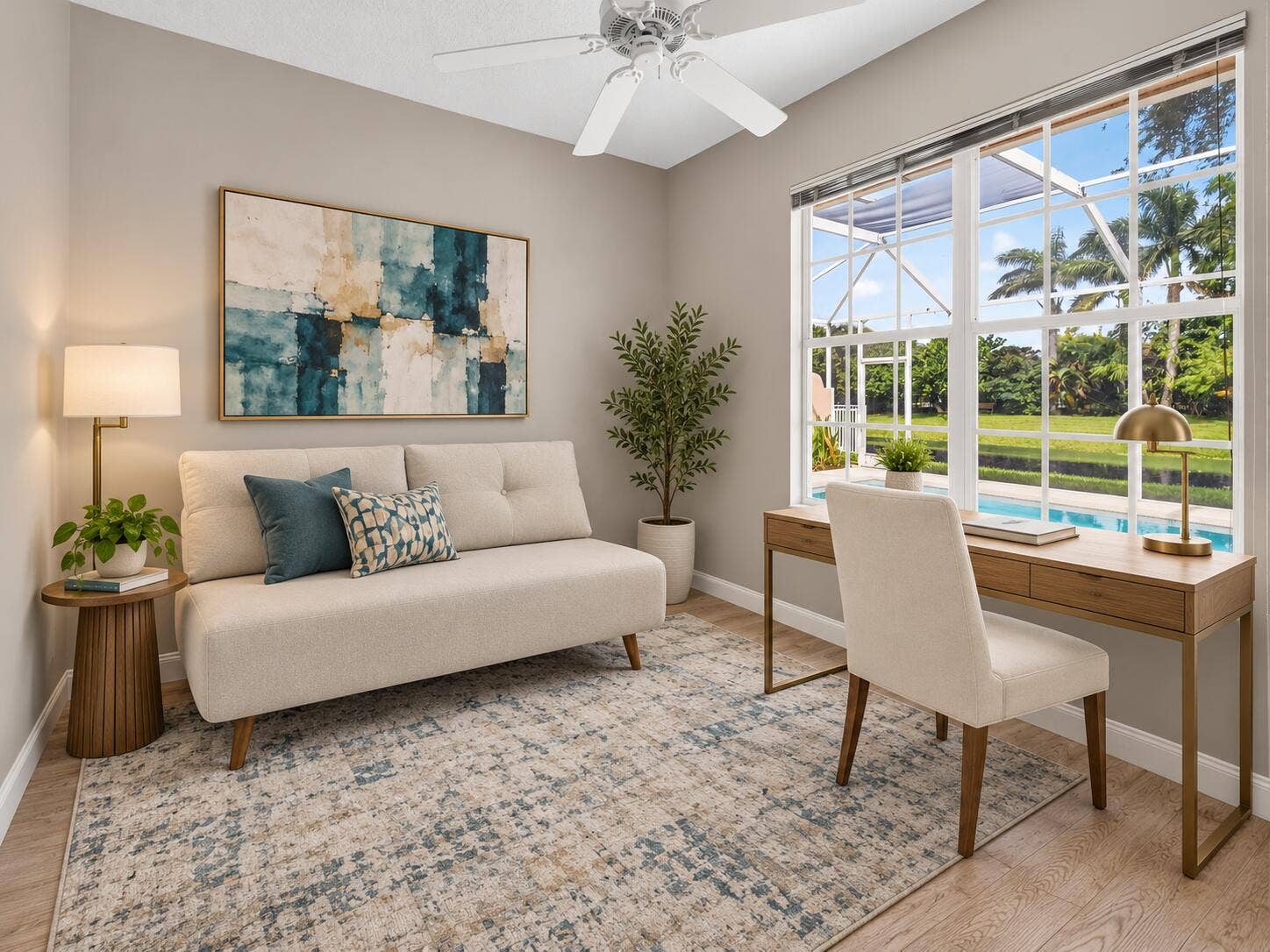 1081 Bedford Avenue, Palm Beach Gardens, FL 33403 Staged Den