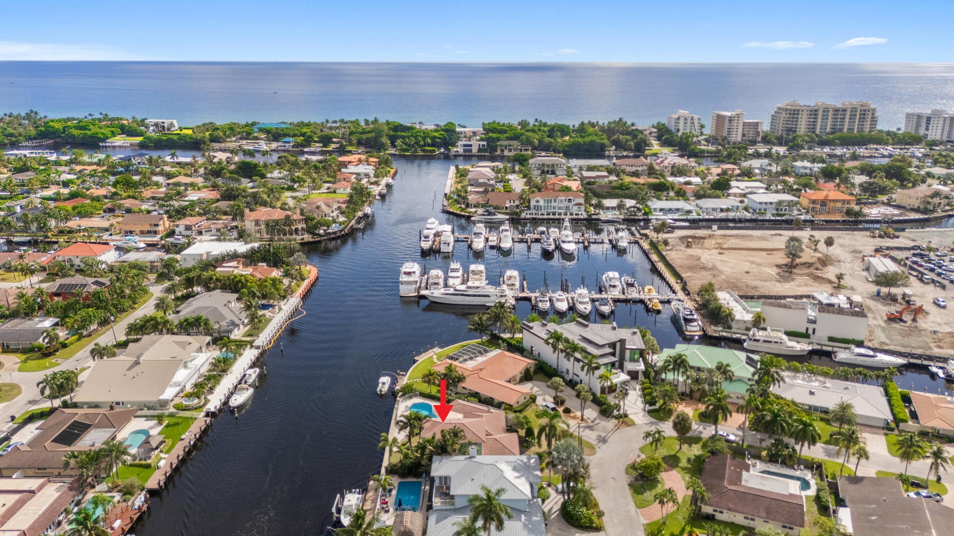 2651 NE 43RD Street, Lighthouse Point, FL 33064 Aerial Neighborhood View