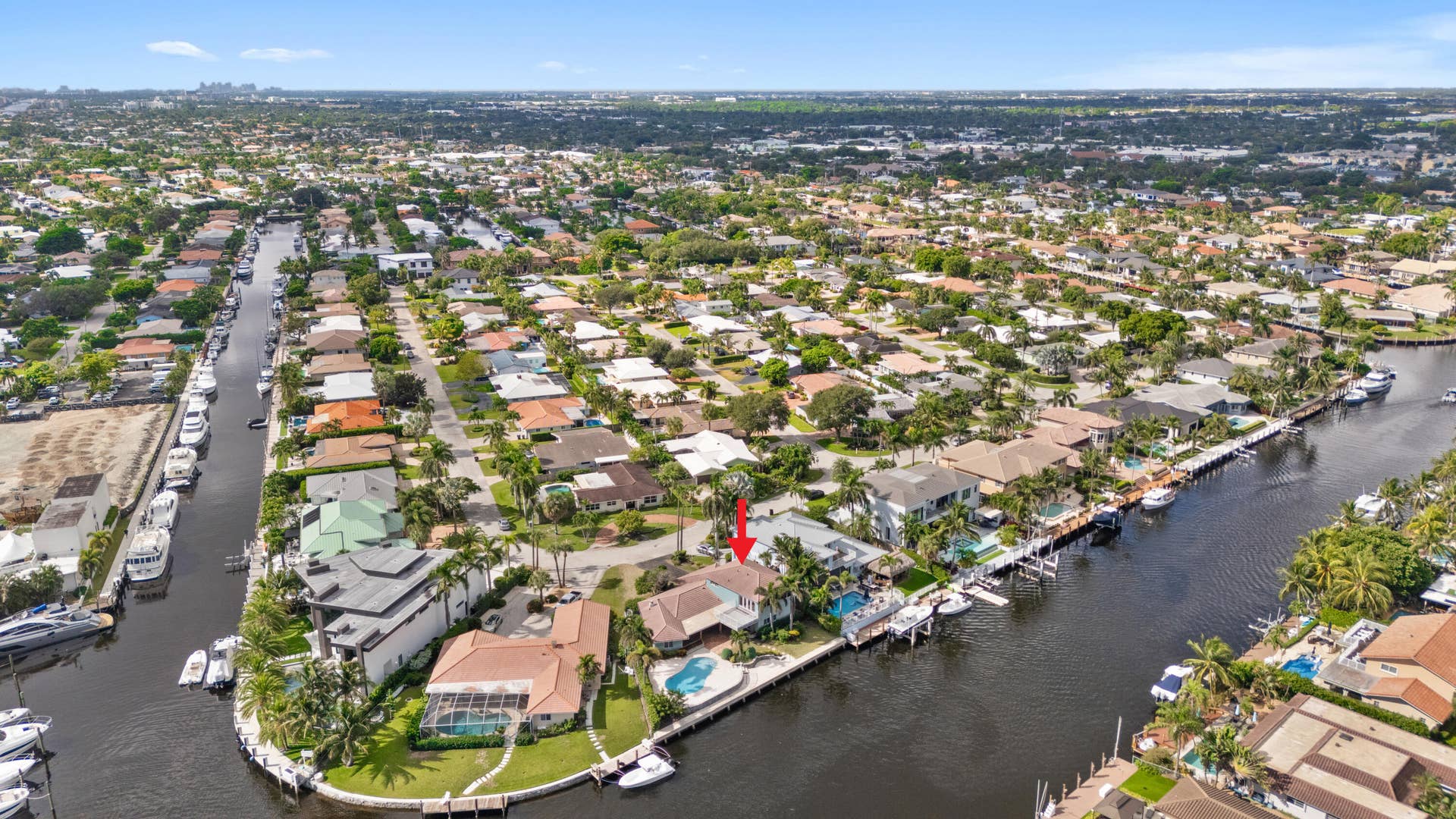 2651 NE 43RD Street, Lighthouse Point, FL 33064 Aerial Neighborhood View