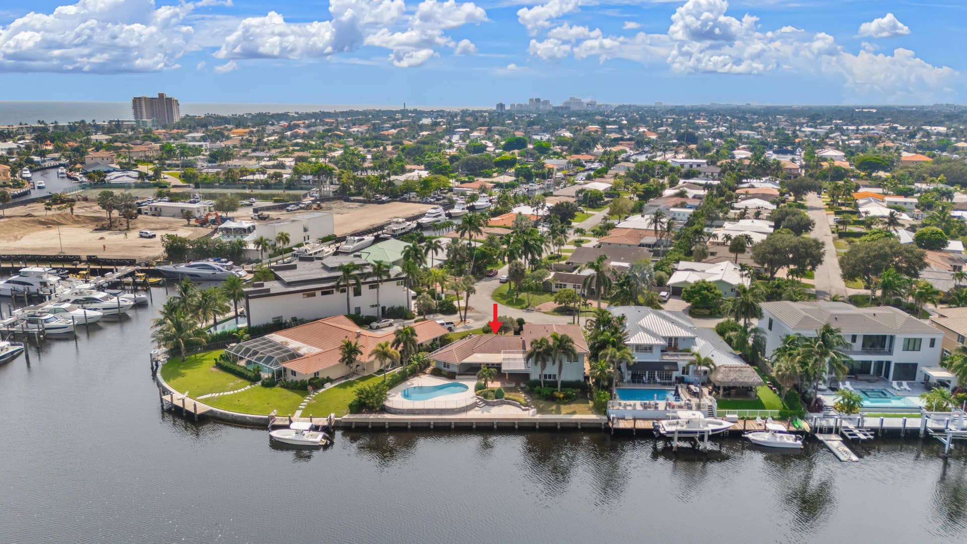 2651 NE 43RD Street, Lighthouse Point, FL 33064 Aerial Neighborhood View