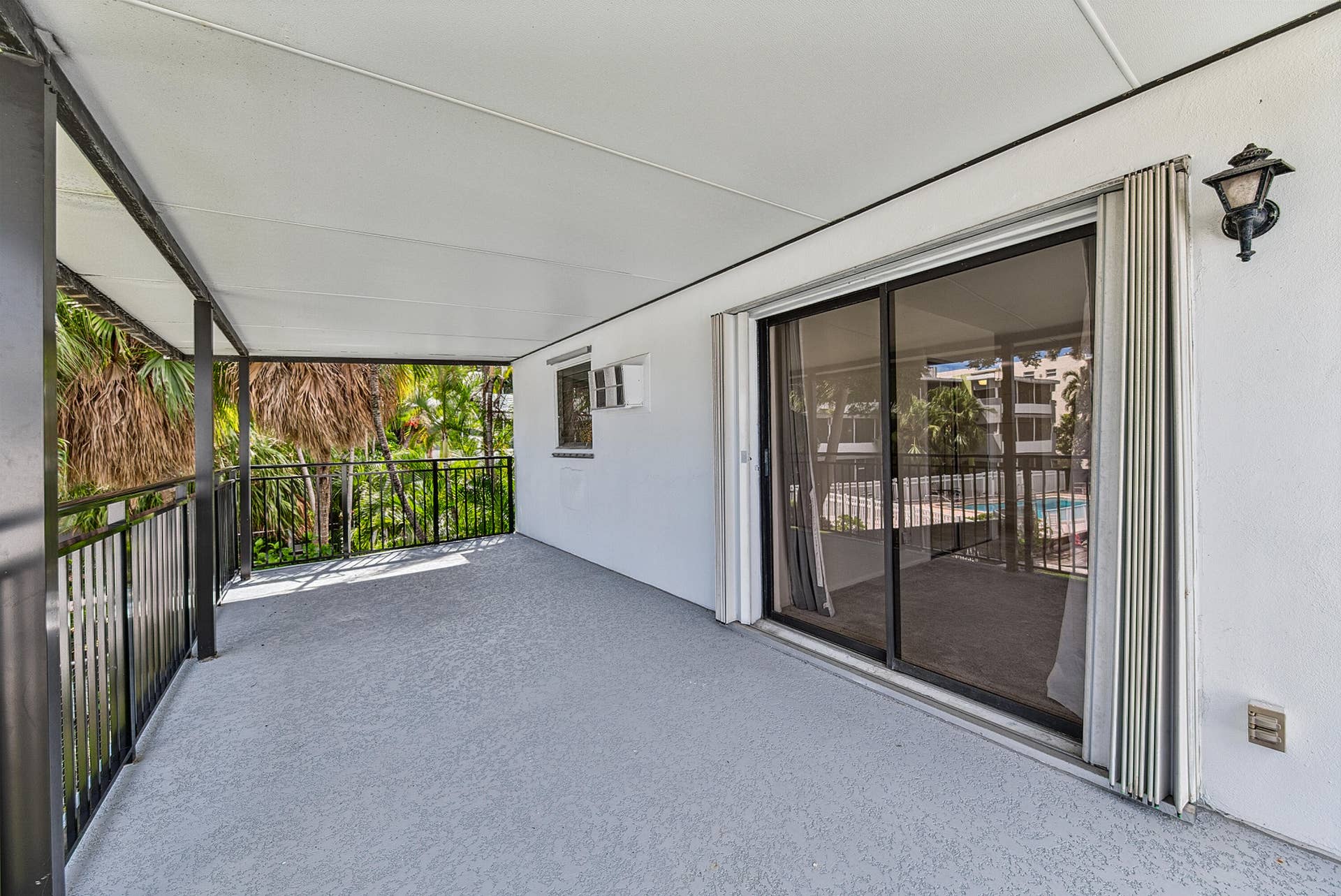 1430 Cordova Road, #24D, Fort Lauderdale, FL 33316 The main patio is accessible through the living room