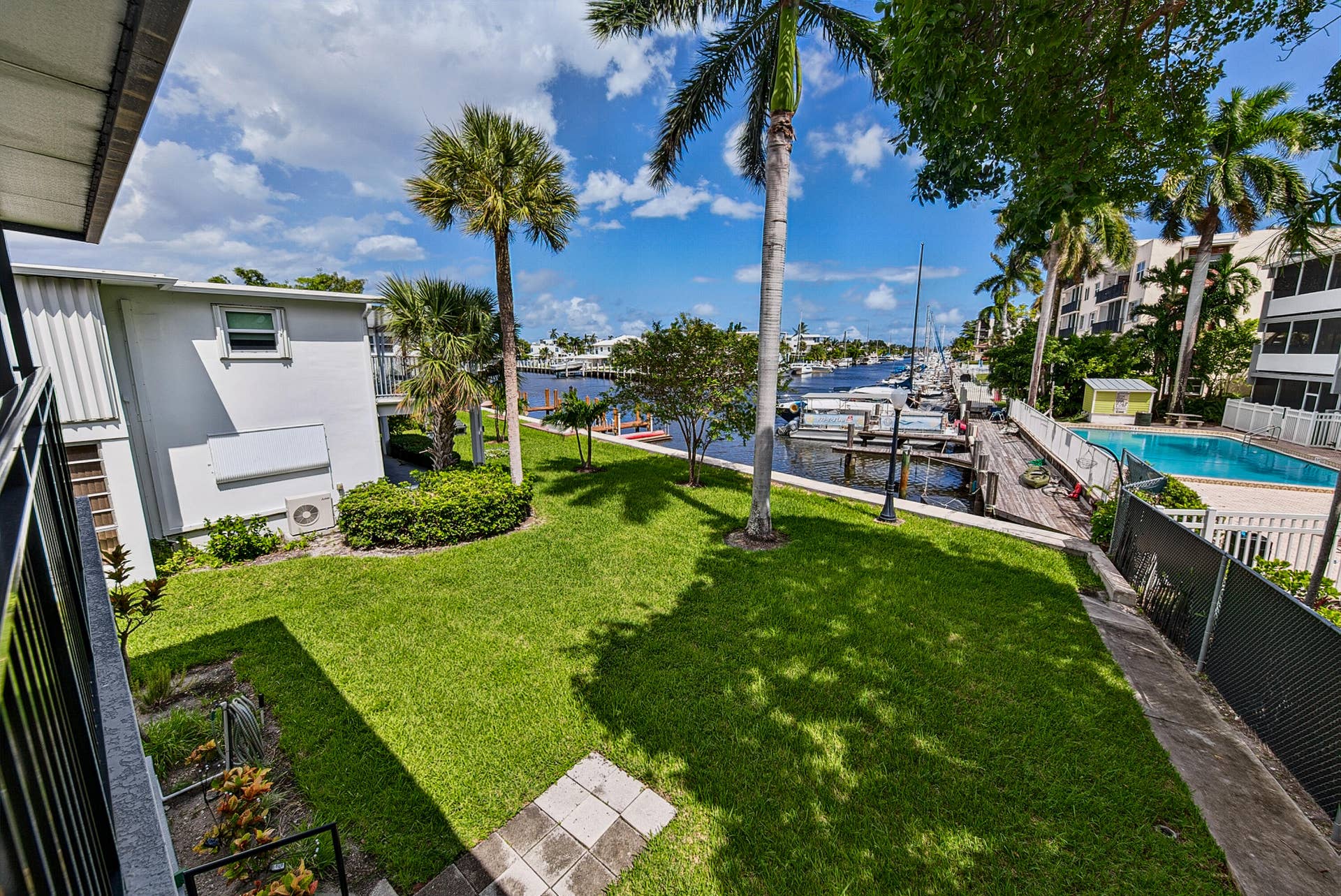 1430 Cordova Road, #24D, Fort Lauderdale, FL 33316 View from the porch looking down the canal