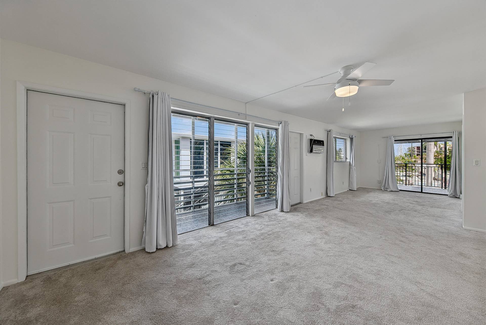 1430 Cordova Road, #24D, Fort Lauderdale, FL 33316 View of living area & bedroom opened up as one space