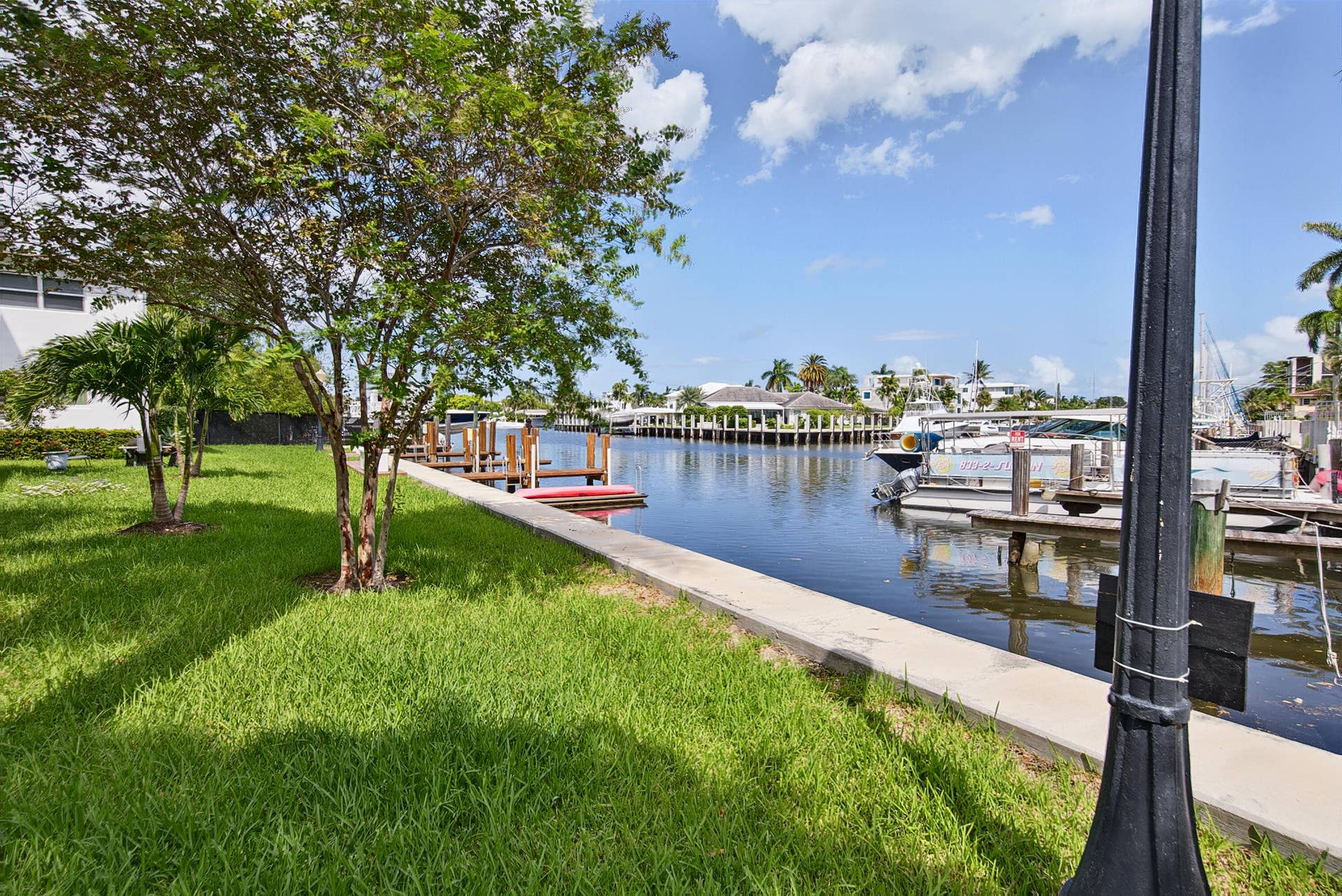 1430 Cordova Road, #24D, Fort Lauderdale, FL 33316 Canal front and dock views