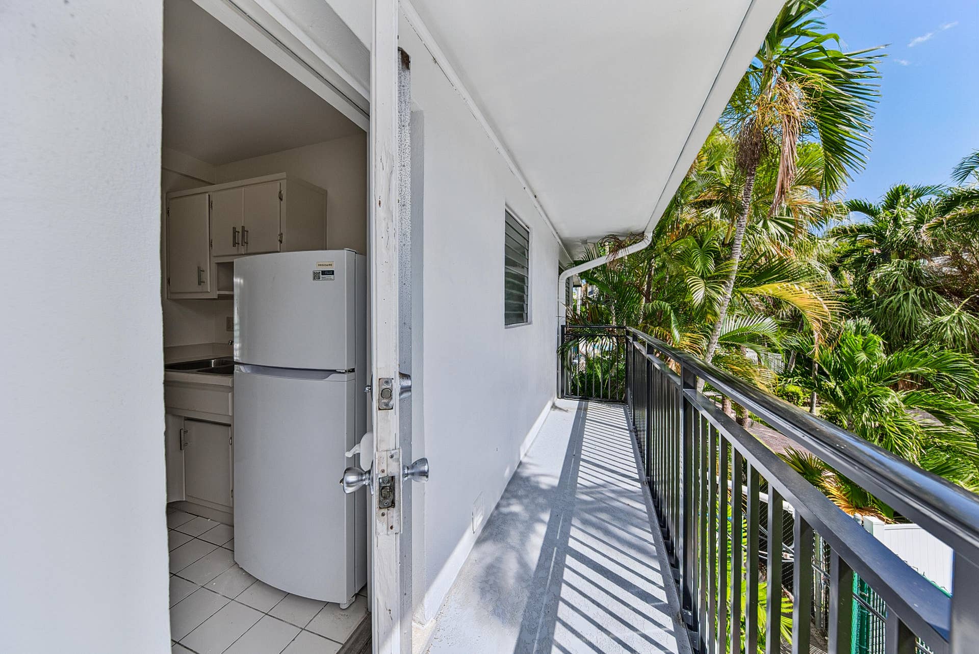 1430 Cordova Road, #24D, Fort Lauderdale, FL 33316 View of balcony off kitchen