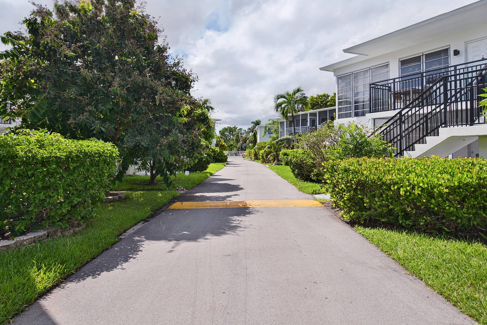 1430 Cordova Road, #24D, Fort Lauderdale, FL 33316 A winding road leads through the community across the street.