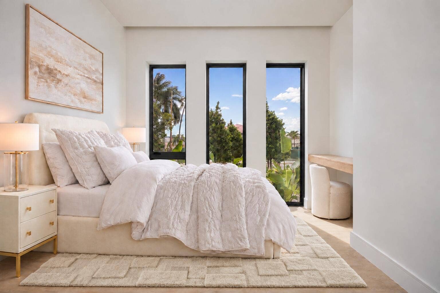 2921 NE 23RD Street, Pompano Beach, FL 33062 Guest Bedroom 1st floor: virtually staged furniture. furniture not included in purchase