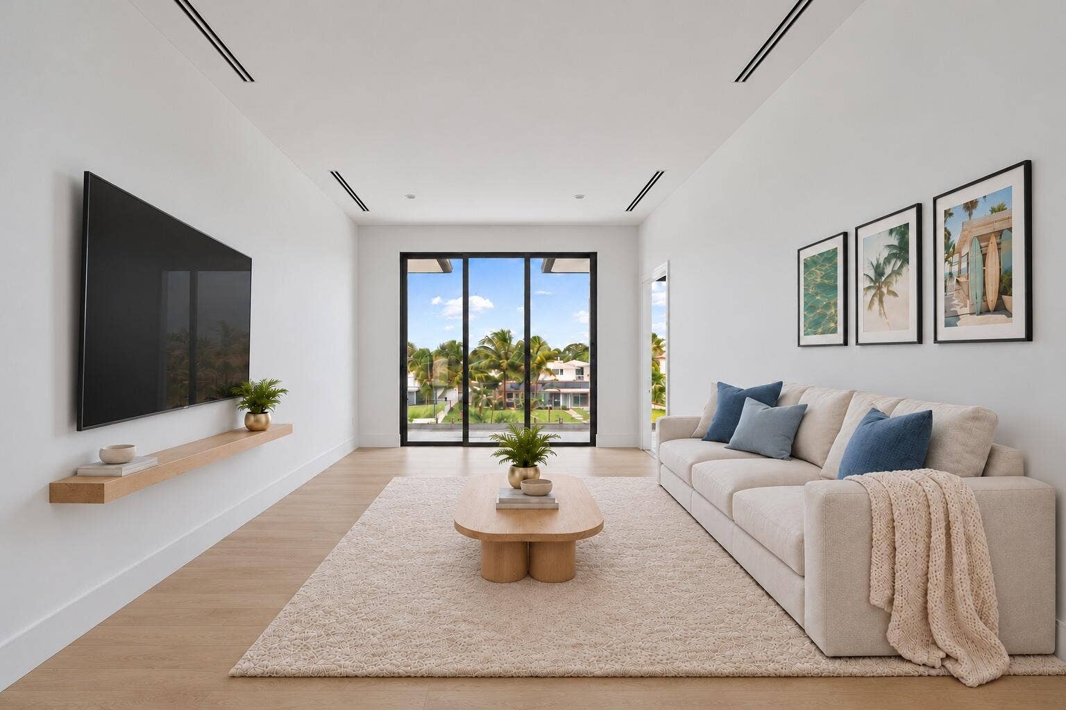 2921 NE 23RD Street, Pompano Beach, FL 33062 Loft upstairs living: 2nd floor virtually staged furniture. furniture not included in purchase