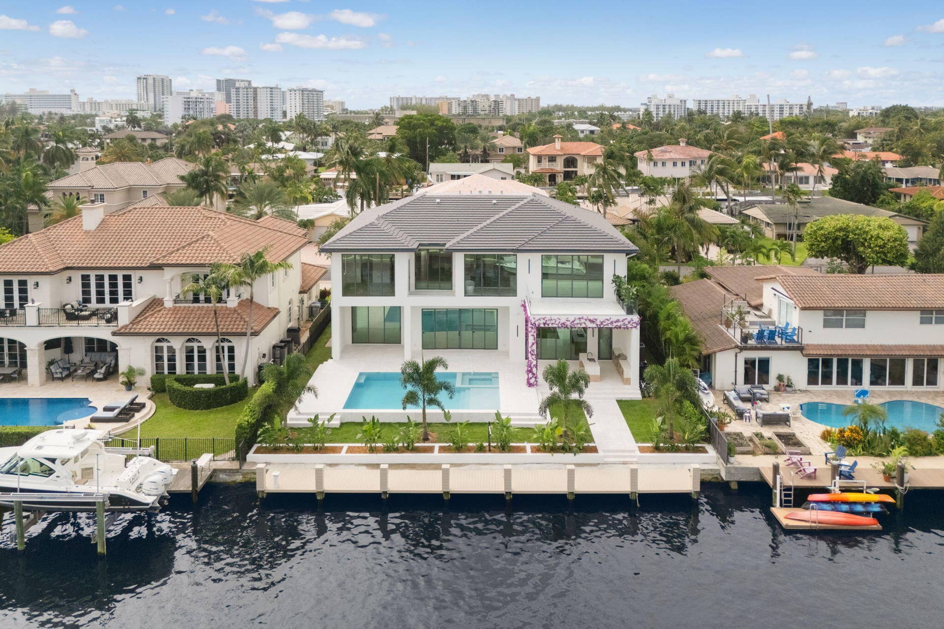 2921 NE 23RD Street, Pompano Beach, FL 33062 Drone rear 1