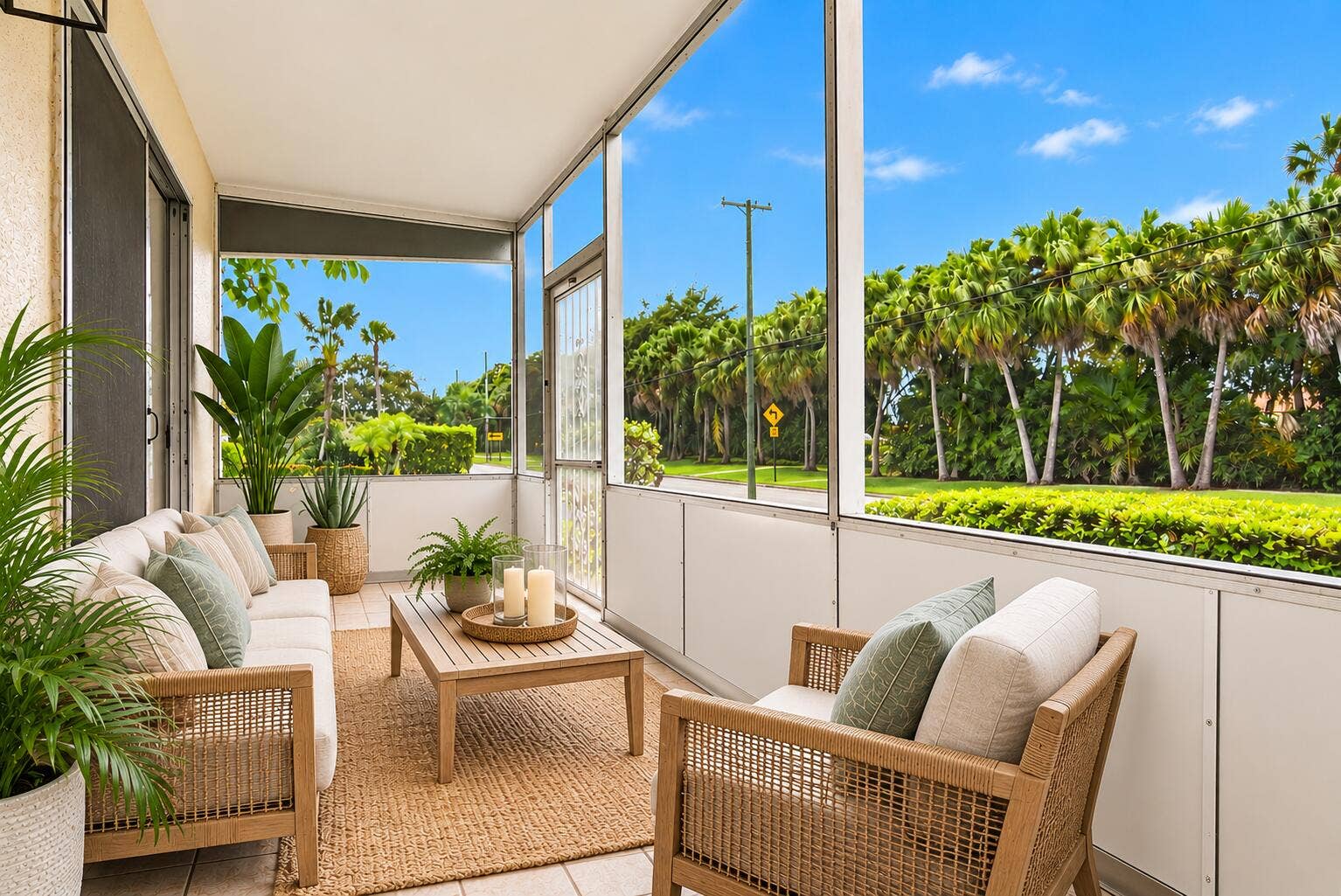 220 Tuscany D, Delray Beach, FL 33446 STAGED PORCH