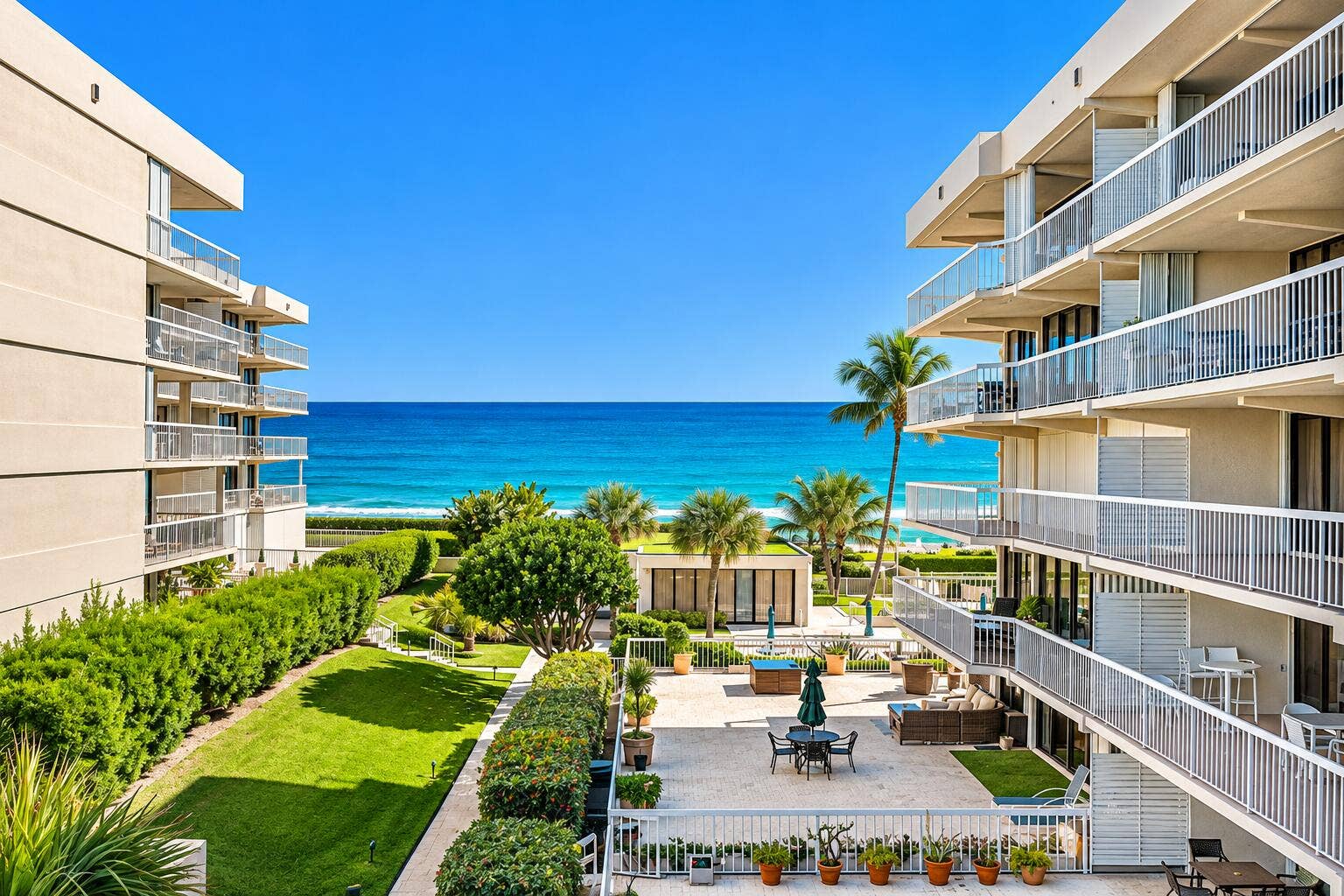 3250 S Ocean Boulevard, #306S, Palm Beach, FL 33480 View Of Ocean From Living Room