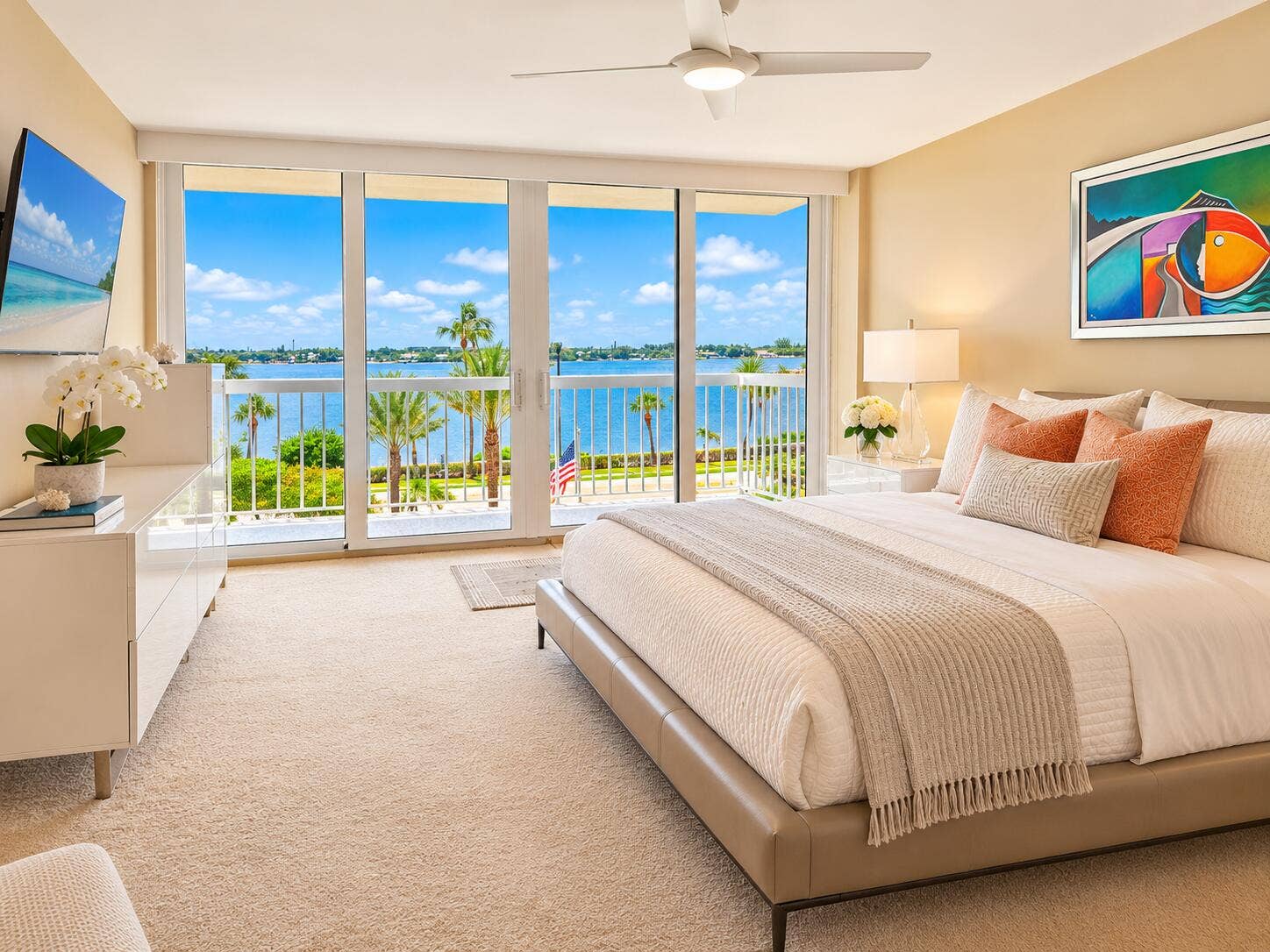 3250 S Ocean Boulevard, #306S, Palm Beach, FL 33480 Master Bedroom