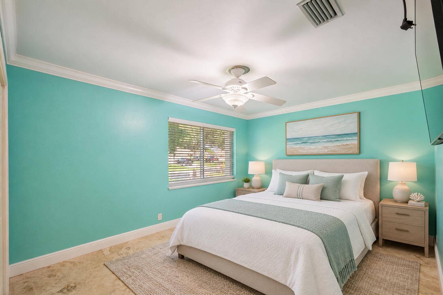 1340 NW 97TH Avenue, Plantation, FL 33322 Coastal Turquoise Bedroom Retreat