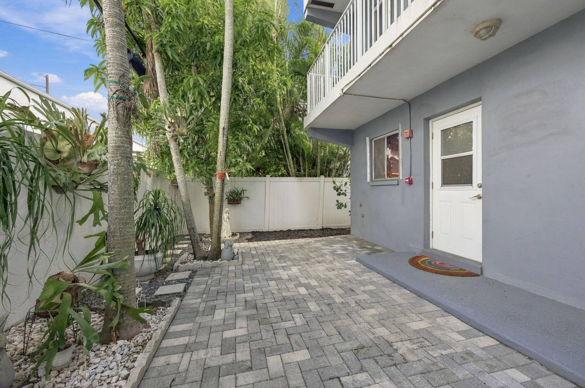 Private back patio