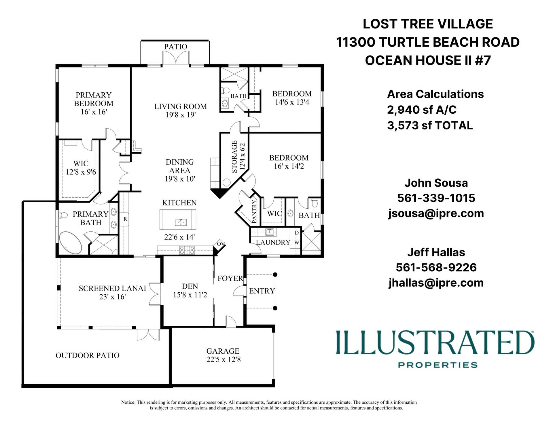 11300 Turtle Beach Road, #7, North Palm Beach, FL 33408 Floor Plan - 11300 Turtle Beach Rd #7 La