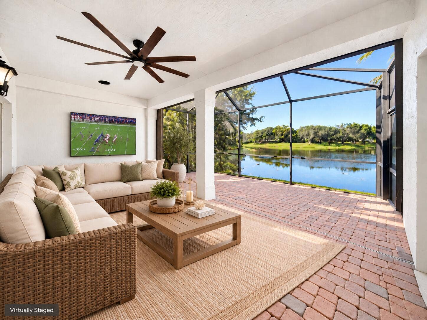 Virtually Staged Patio