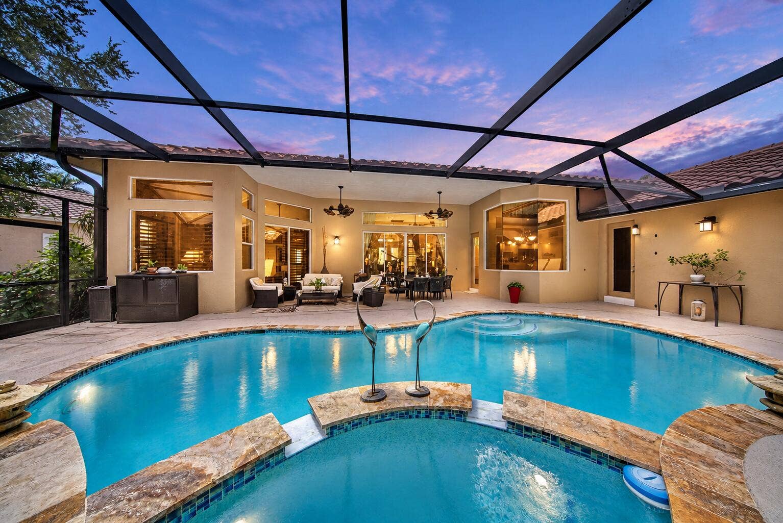 1051 NW 121ST Terrace, Coral Springs, FL 33071 Twilight Luxury Pool Lanai