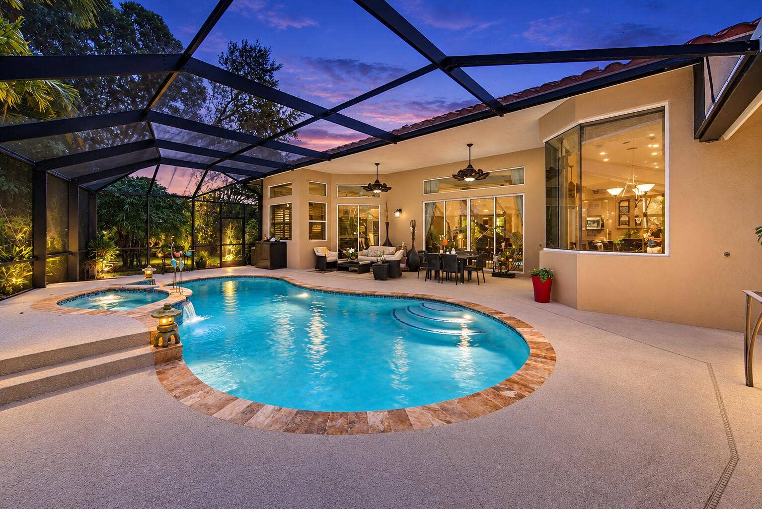 1051 NW 121ST Terrace, Coral Springs, FL 33071 Twilight Lanai Pool Paradise